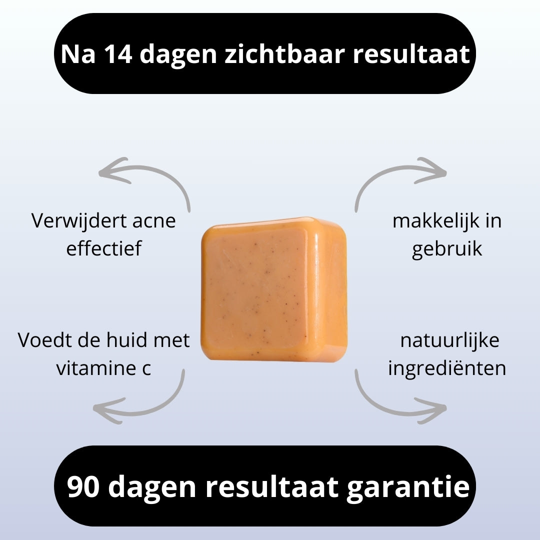 Biologische Kurkuma zeep | Vermindert zichtbaar pigmentvlekken & acne